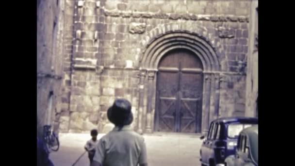 Paříž Francie 1969 Malá Vesnice Pyrenejské Scéně Letech — Stock video