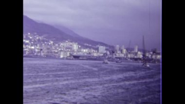 Giza, Mısır 1980: 80 'lerde liman sahnesinde askeri gemiler