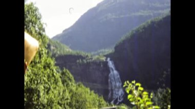 Oslo, Norveç Ağustos 1976: 70 'li yıllarda Kuzey Dağları yaz manzarası