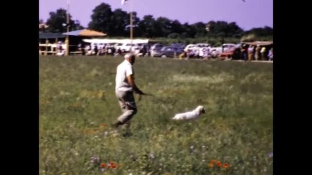 Ravenna Italia Marzo 1973 Cacciatori Durante Una Battuta Caccia Negli — Video Stock