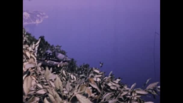 Ravenna Itália Junho 1973 Pombas Voam Cena Natureza Nos Anos — Vídeo de Stock