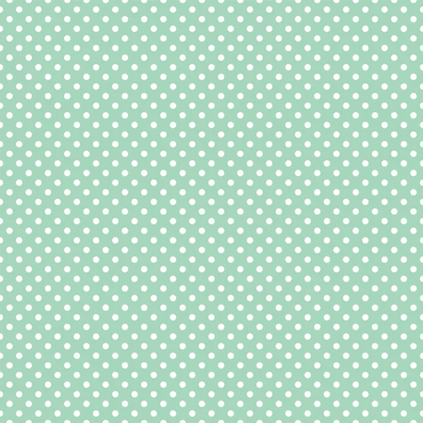 Mini polka dots op verse munt groene achtergrond retro naadloze vector patroon — Stockvector