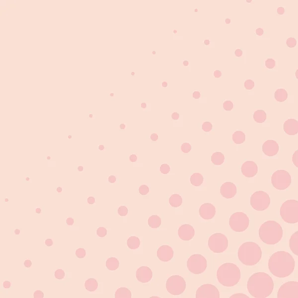 Fundo vetorial com grandes e pequenos pontos rosa em um fundo rosa pastel — Vetor de Stock