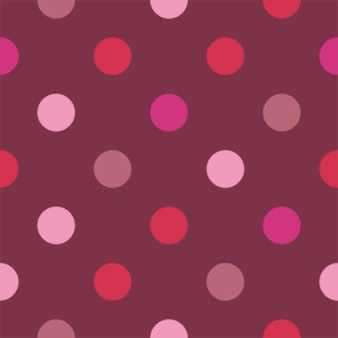 Dikişsiz vektör desen pembe lekeli koyu arka plan