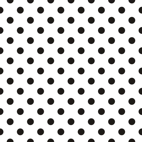 Black polka dots on white background retro seamless vector pattern — Stock Illustration Black polka dots on white background retro seamless vector pattern Royalty Free Stock Illustrations