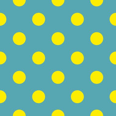 Mavi arkaplanda neon sarı benekli kusursuz vektör deseni