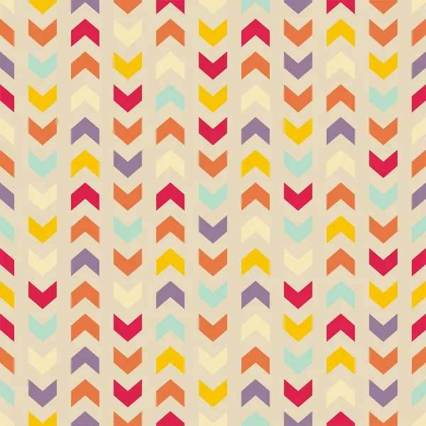 Vector seamless colorful pattern, texture or background with zigzag stripes — Stock Vector