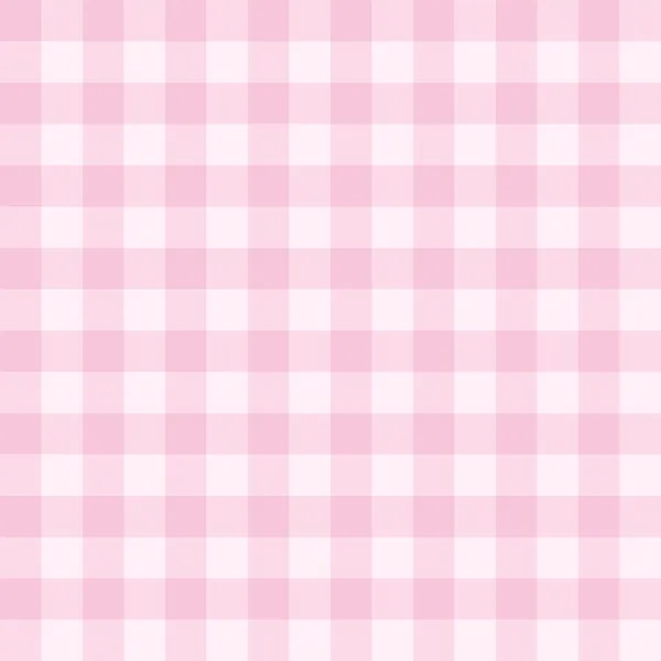 Seamless Sweet Baby Pink Background Vector Checkered Pattern Grid Texture — Stock Vector