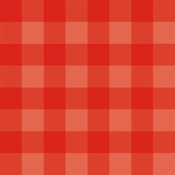 Nahtloser roter Hintergrund - vektorkariertes Muster oder Textur — Stockvektor