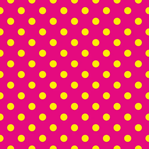 Pembe arka planda sarı benekli kusursuz vektör deseni ya da dokusu. Kartlar, davetiyeler, web siteleri, masaüstü, bebek duş kartı arka planı, parti, web tasarımı, sanat ve albümler için.