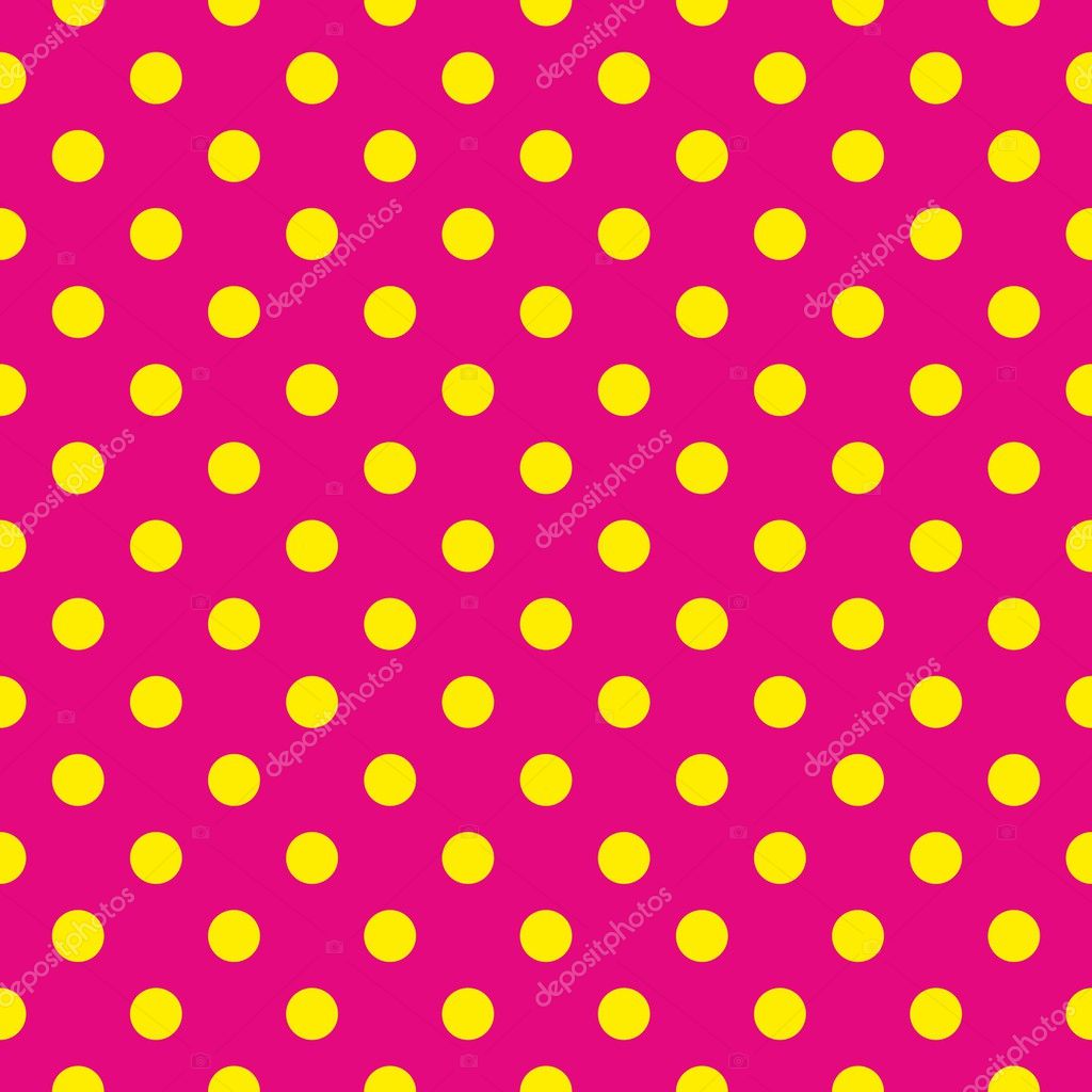 Background Yellow Polka Dot For Website Seamless Vector Pattern Or Texture With Yellow Polka Dots On Neon Pink Background For Cards Invitations Websites Desktop Baby Shower Card Background Party Web Design
