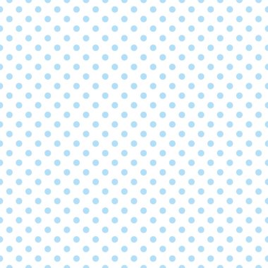 Seamless vector pattern, texture or background with cool blue polka dots on white background for web design, desktop wallpaper, winter blog, website or invitation card. clipart