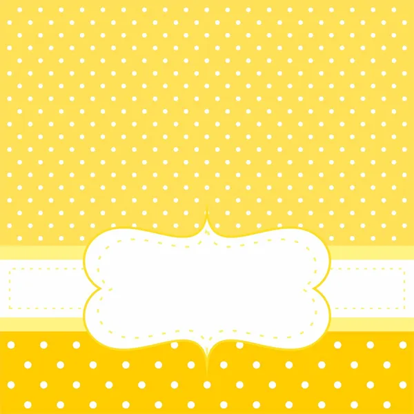 güneşli vektör kartı veya sarı arka plan, beyaz lekeli ve boşluk ile kendi kısa mesaj koymak için davet.