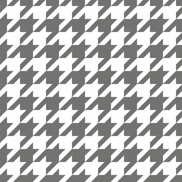 Houndstooth vector naadloze patroon. traditionele Schotse geruite stof voor kleurrijke website achtergrond of desktop wallpaper in grijze of bruine en witte kleur. — Stockvector