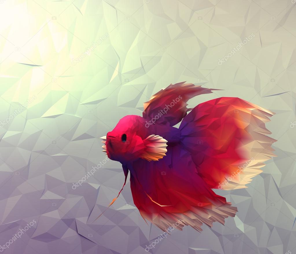 Luta De Peixe Em água 3d Render Computador Gráfico Ilustração Em