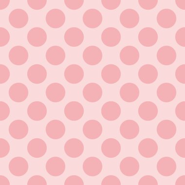 Pembe bebek arka planında koyu pembe benekli kusursuz vektör pastel deseni..