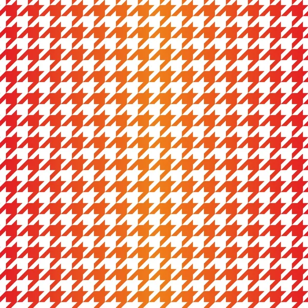 Houndstooth seamless vector pattern. Traditional Scottish plaid fabric for colorful gradient website background or desktop wallpaper in red, pink, orange and yellow color. — Stock Vector