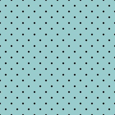 deniz mavi nane yeşil zemin üzerine siyah lekeli ile sorunsuz vektör desen.