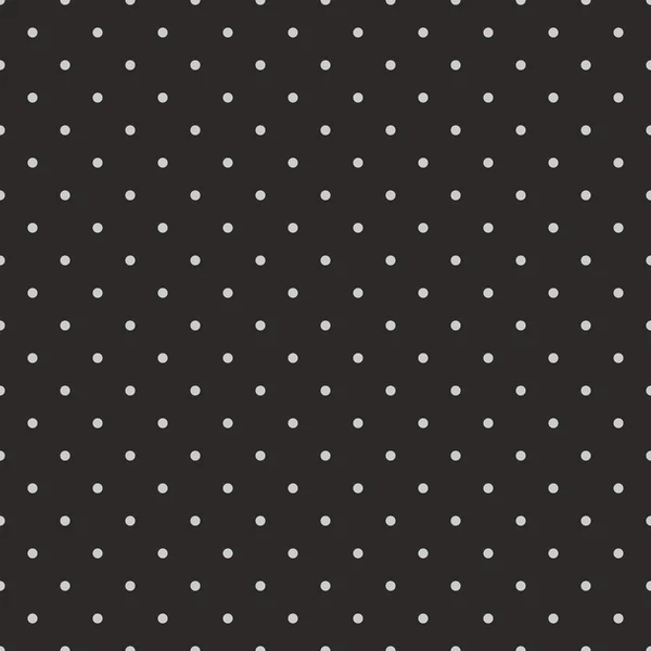 Bezešvé vektorové černé a šedé vzor nebo pozadí s malými puntíky polka. Pro tapety a design webových stránek. — Stockový vektor