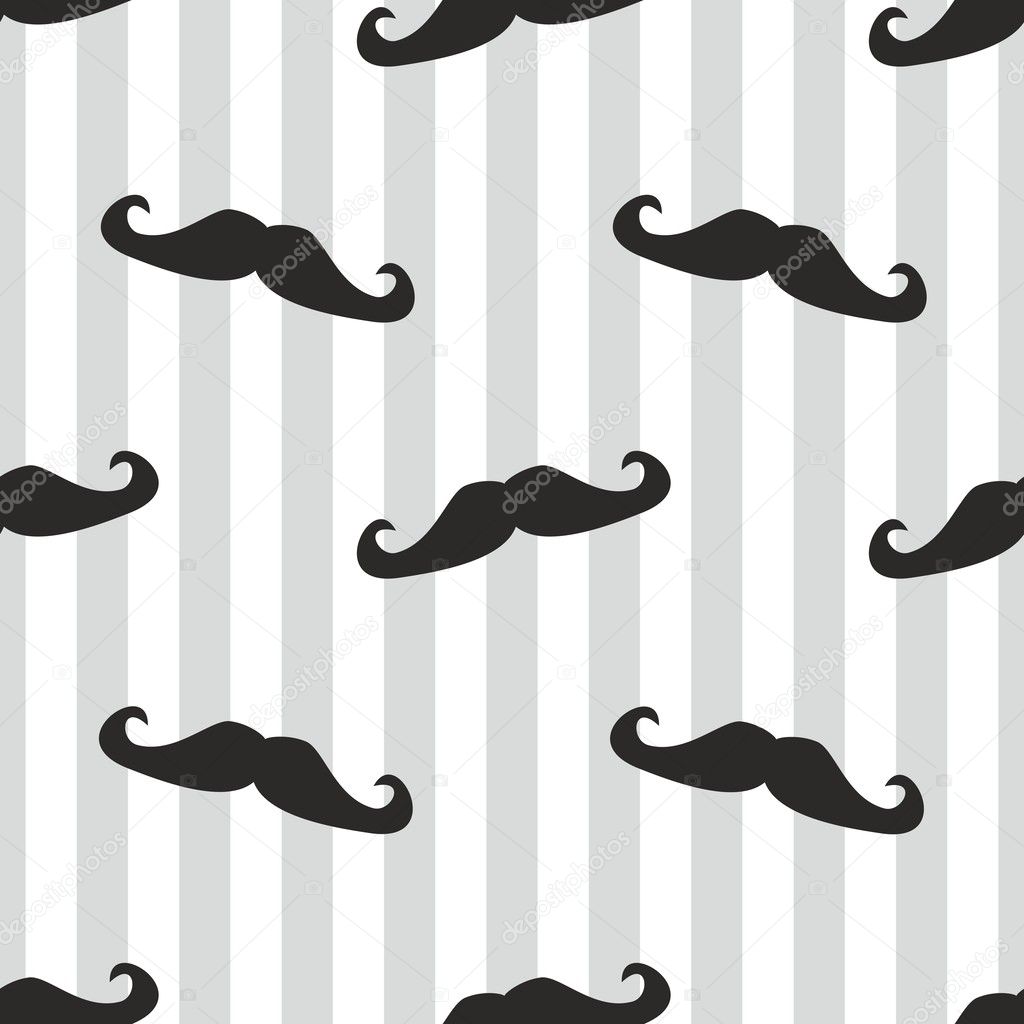 Seamless mustache vector background. Pattern or texture with black curly retro gentleman mustaches on stripes white and blue background. For hipster websites, desktop wallpaper, blog, web design. Stock Vector Image by ©mala-ma # Seamless mustache vector background. Pattern or texture with black curly retro gentleman mustaches on stripes white and blue background. For hipster websites, desktop wallpaper, blog, web design. Stock Vector Image by ©mala-ma #