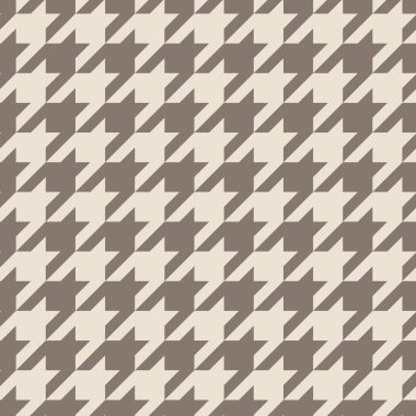Houndstooth seamless vector pastel brown pattern or background. Traditional Scottish tartan plaid fabric collection for website background or desktop wallpaper. clipart