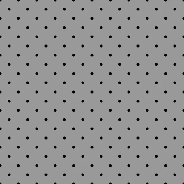 Seamless vector black and grey pattern or background with polka dots. For desktop wallpaper, decoration and tile website design. — Stock Vector