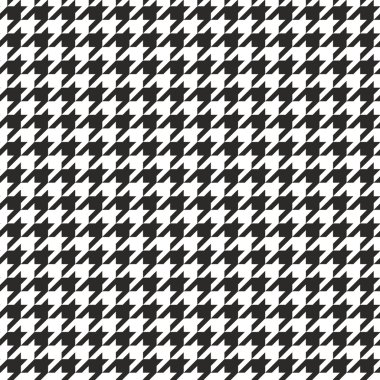 houndstooth vektör Dikişsiz siyah-beyaz desen. Web sitesi arka plan veya masaüstü duvar kağıdı için gradyan ile geleneksel İskoç kareli kumaş.