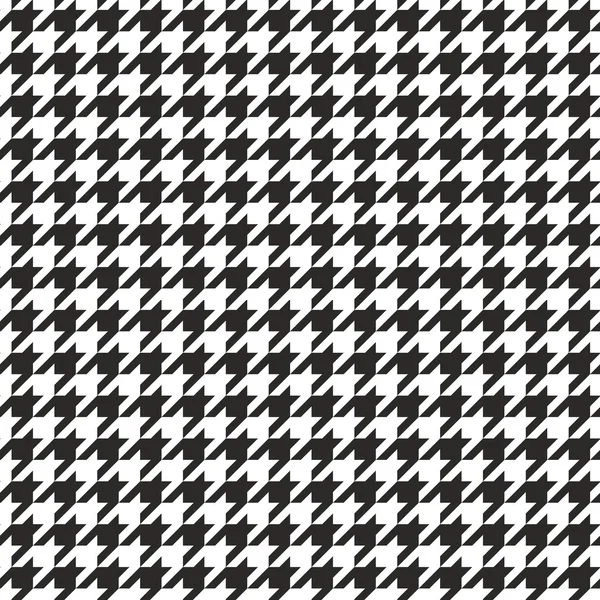 Houndstooth vector seamless black and white pattern. Traditional Scottish plaid fabric with gradient for website background or desktop wallpaper. — Stock Vector
