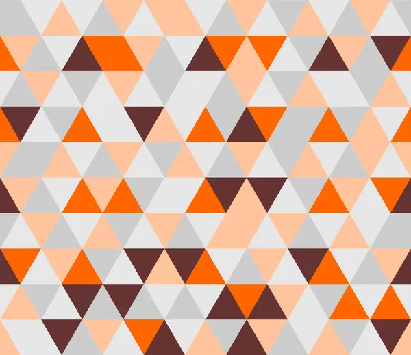 Colorful tile background vector illustration. Grey, orange, pink and chocolate brown triangle geometric mosaic document template or seamless pattern. — Stock Vector