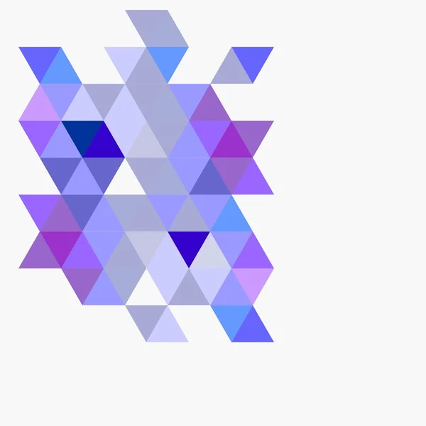 Pastelově tmavě modré, fialové a šedé vektor trojúhelníku pozadí. Geometrická mozaika šablona dokumentu. — Stockový vektor