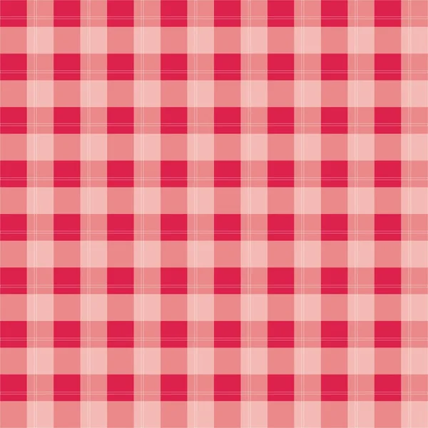 Pink red plaid tile vector background or seamless pattern — Stock Vector