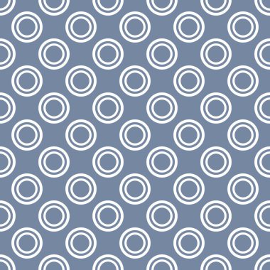 vektör büyük beyaz lekeli bir retro bebek mavi arka plan ile seamless modeli. kartları, davetiyeleri, düğün ya da bebek duş albümleri, arka planlar, sanat ve scrapbooks için