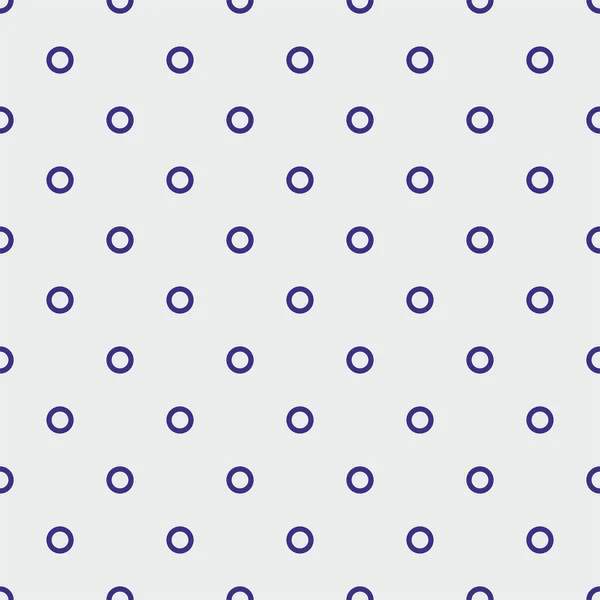 タイルベクトルパターン上の青ラベンダーバイオレットポルカドット上の灰色の背景 — ストックベクタ