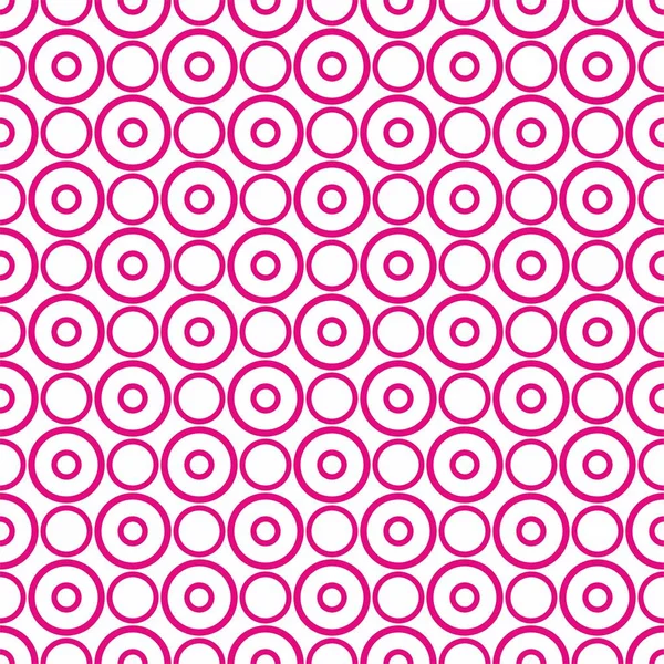 白を基調としたピンクの水玉模様のシームレスなベクトルパターン カード アルバム 工芸品 装飾やスクラップブックのために — ストックベクタ