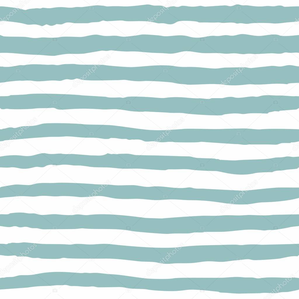 Tile vector pattern with pastel mint green and white stripes