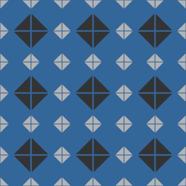 Siyah, gri ve mavi arkaplan duvar kağıdıyla döşeme vektör deseni