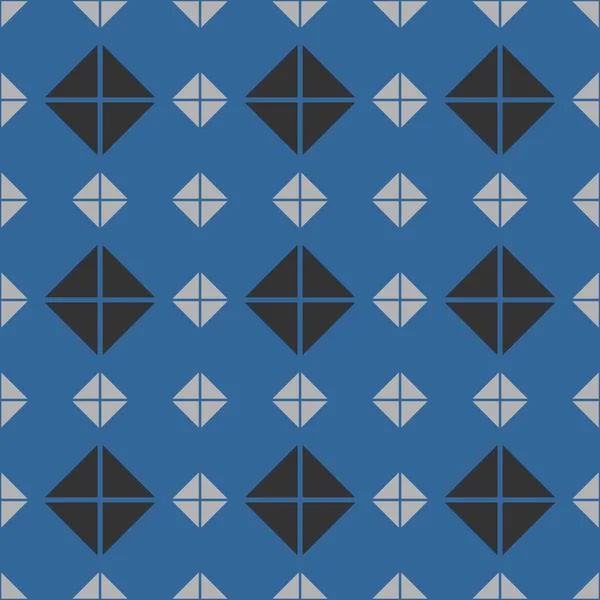 Векторный Рисунок Плитки Черными Серыми Синими Обоями — стоковый вектор