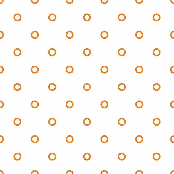 白色背景上有橙色圆点的无缝隙矢量图案或纹理 用于卡片 邀请函 婴儿淋浴卡背景 网页设计 艺术和剪贴簿 — 图库矢量图片