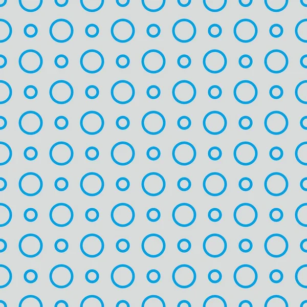 灰蒙蒙背景上带有蓝点的方块矢量图案 — 图库矢量图片