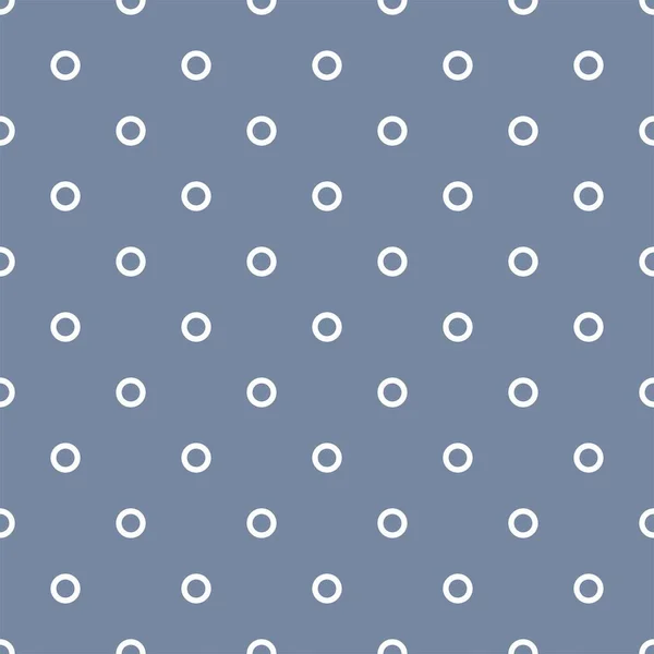 Fliesen Vektormuster Mit Weißen Punkten Auf Pastellblauem Hintergrund — Stockvektor
