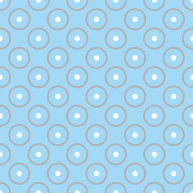 Retro bebek mavisi arka planında büyük gri ve küçük beyaz benekli vektörsüz desen. Kartlar, davetiyeler, düğün ya da bebek partisi albümleri, arka plan, sanat ve albüm için