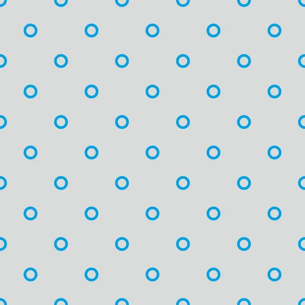 グレーの背景にパステルブルーのドットを持つタイルベクトルパターン — ストックベクタ