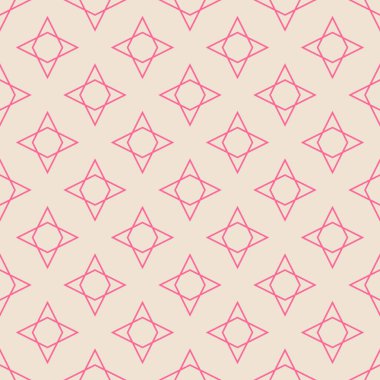 Kusursuz pastel ve dekoratif beyaz baskı arkaplanlı pembe vektör deseni