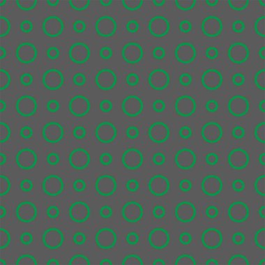 Gri arkaplanda yeşil noktalar olan kusursuz vektör deseni