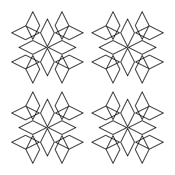 Döşeme siyah ve beyaz vektör deseni veya pürüzsüz grafik arkaplan