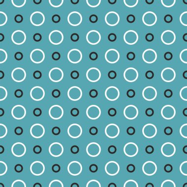 Naneli yeşil arka planda siyah beyaz noktalı döşeme vektör deseni