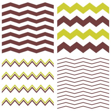 Zig zag yazdırma arkaplanlı döşeme vektör deseni