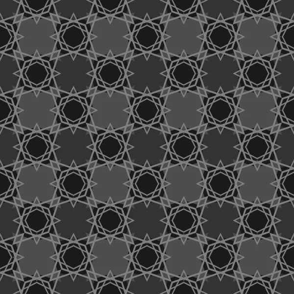 Tile Black Vector Pattern Seamless Decoration Wallpaper — Vetor de Stock