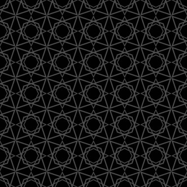Siyah ve gri motifli koyu vektörsüz desen, doku ya da arkaplan. Web sitesi, blog, masaüstü duvar kağıdı ve web tasarımı için soyut dekorasyon