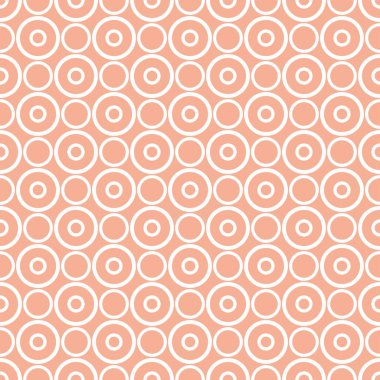 Tile vector pattern with white and black dots on brown background